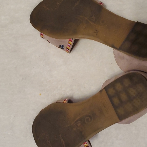 Nicole Floral Embellished Sandals SZ 8.5 - Picture 5 of 5